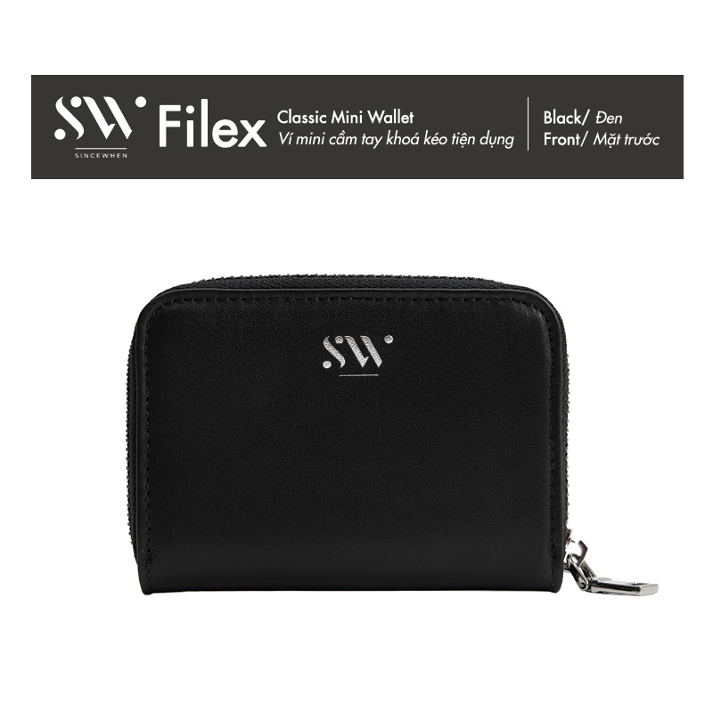 Ví ngắn Sincewhen FILEX khoá kéo (Classic Mini Wallet)