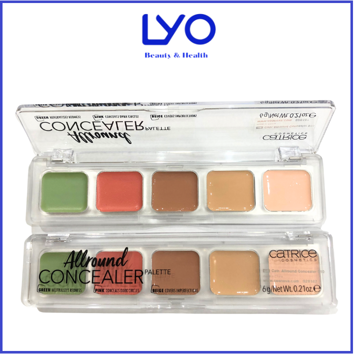 Che Khuyết Điểm 5 Ô Catrice Cosmetics Allround Concealer Palette 6g