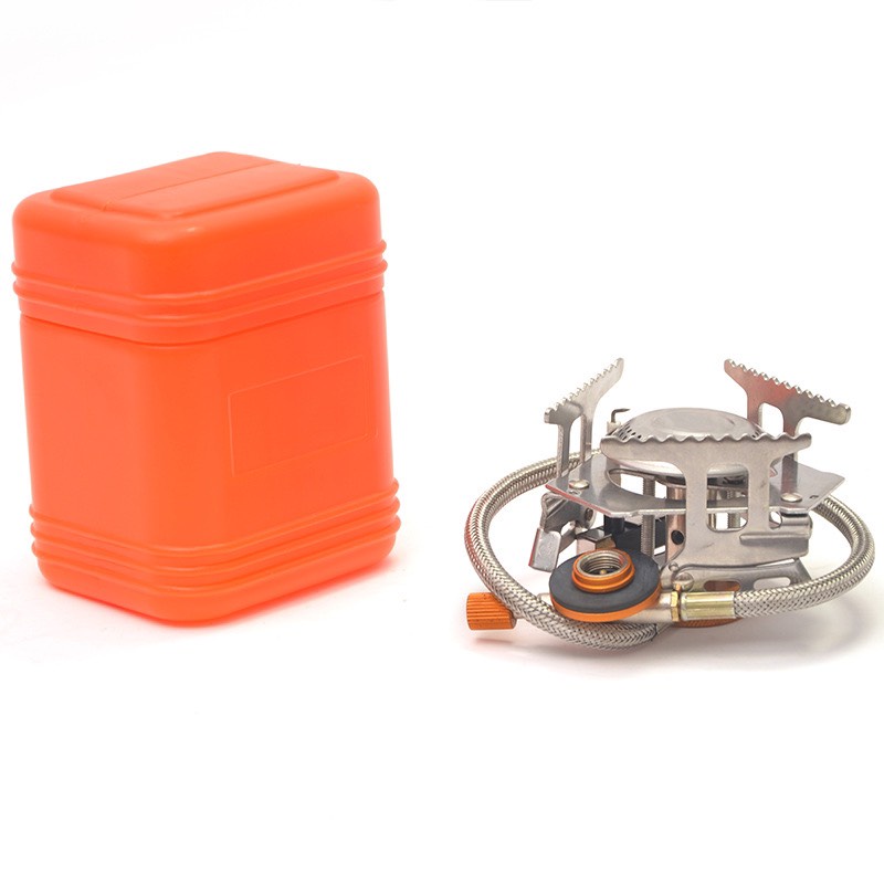 Bếp gas du lịch gấp gọn, bếp ga mini siêu nhỏ, đầu chuyển đổi bình ga