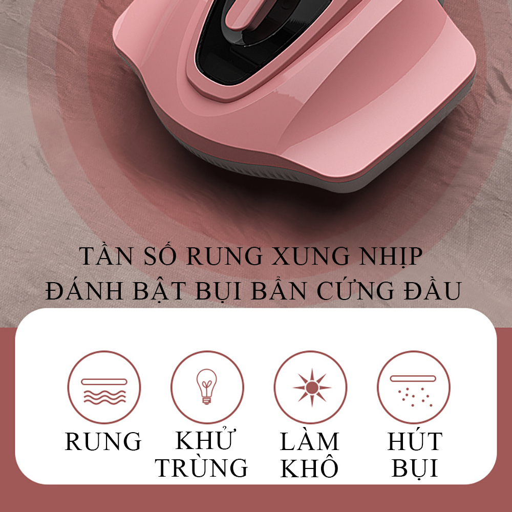 Máy hút bụi cầm tay, máy hút bụi diệt khuẩn tia UV hút bụi gối đệm giường, vệ sinh giường nệm đánh bay bụi bẩn Bảo hành 2 năm. Bảo hành 2 năm