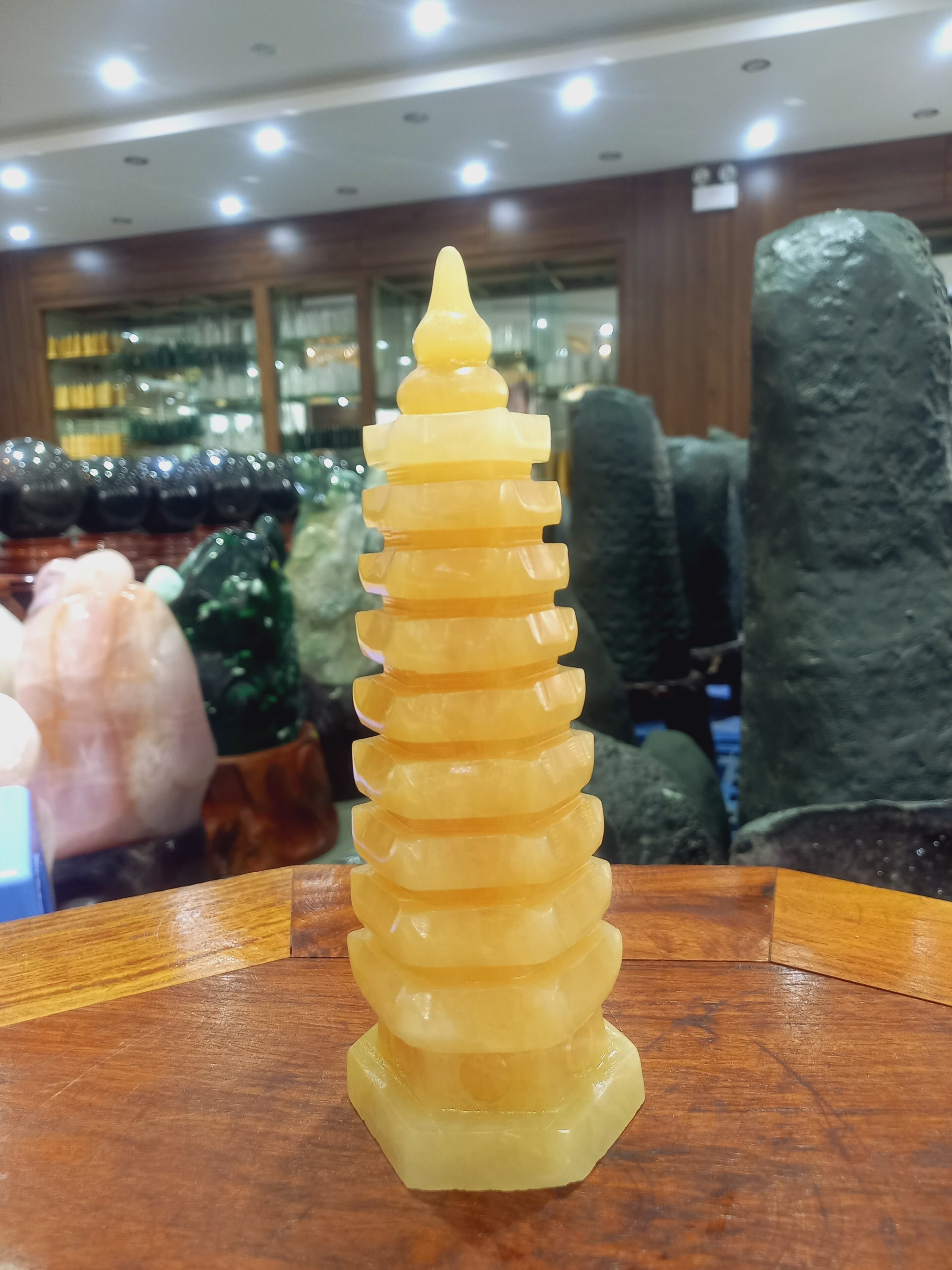 Tháp Văn Xương Ngọc Hoàng Long cao 21 cm