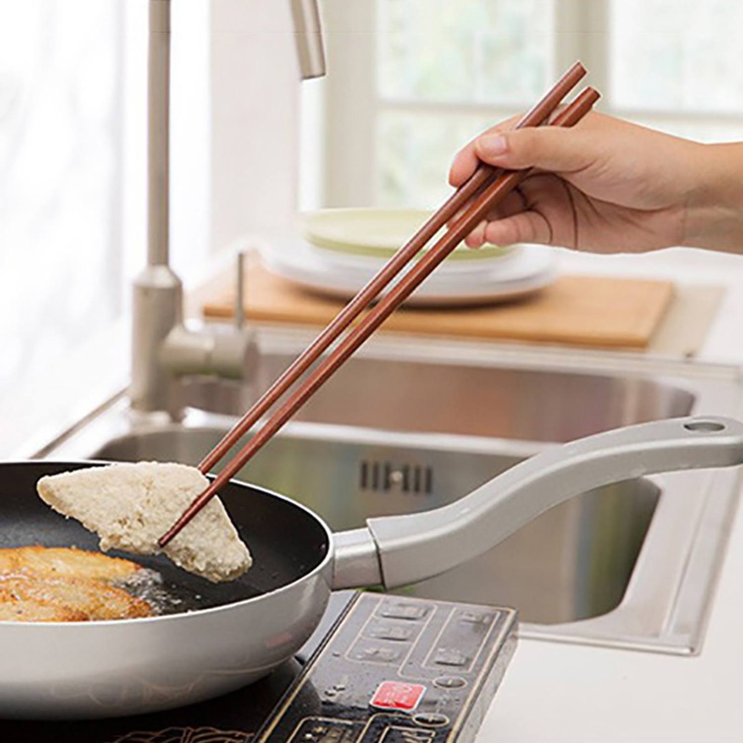 đôi đũa tre dài 38cm chiên xào chống văng
