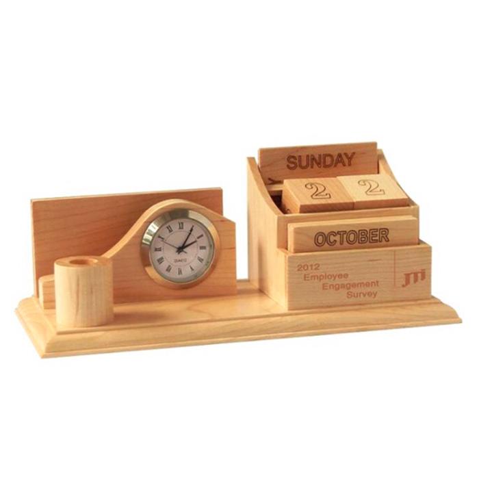 [HCM]Lịch gỗ cắm bút để bàn