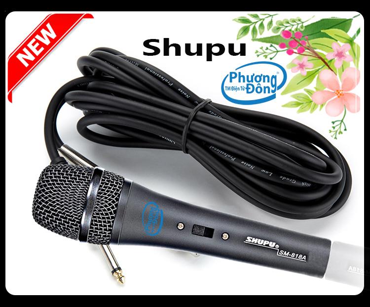 Micro Shupu SM-818A có dây karaoke cao cấp