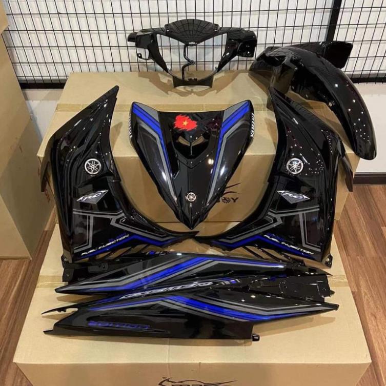 Tem rời yamaha ex 135 rc 2011 đen xanh