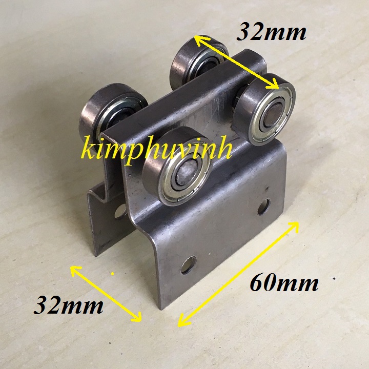 01 CÁI - BÁNH XE TREO CỬA SỔ (LOẠI 4 BÁNH) - BÁNH XE TREO CỬA LÙA
