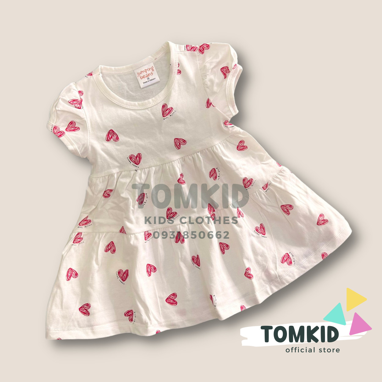 Đồ bộ bé gái , đầm tay phồng BÁNH BÈO babydoll siêu cưng cho bé gái 8-23kg, TomKids