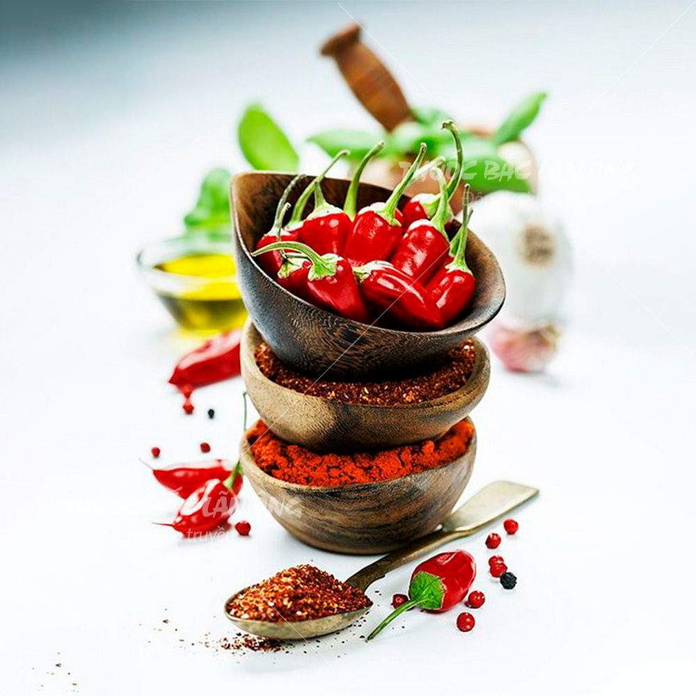 Set 10 loại bột gia vị nấu ăn (gia vị nhà bếp, tẩm ướp, tạo hương vị, hương thom cho món ăn)