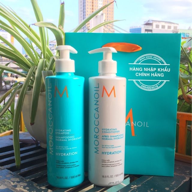 [Authentic] COMBO DẦU GỘI VÀ DẦU XẢ MOROCCANOIL HYDRATION 500ML X2