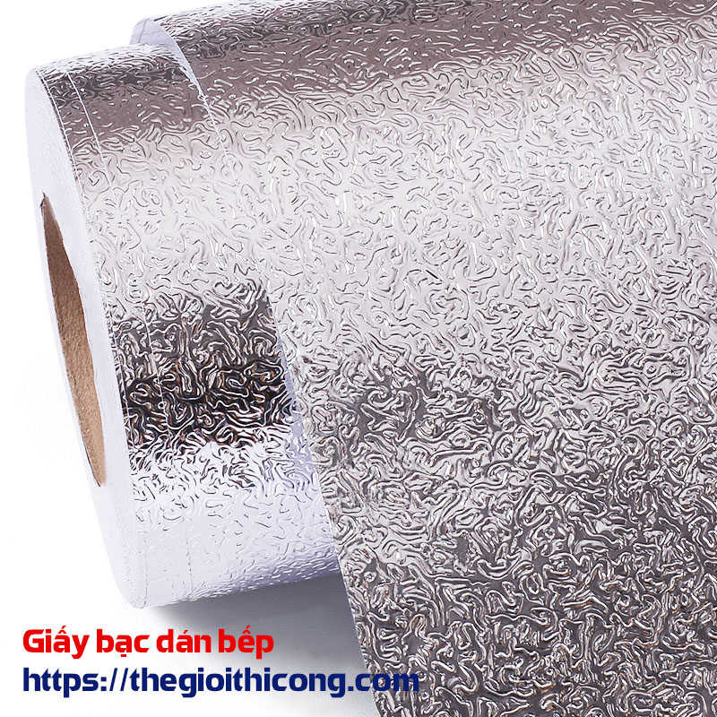 Giấy bạc dán bếp chống cháy cuộn 3m