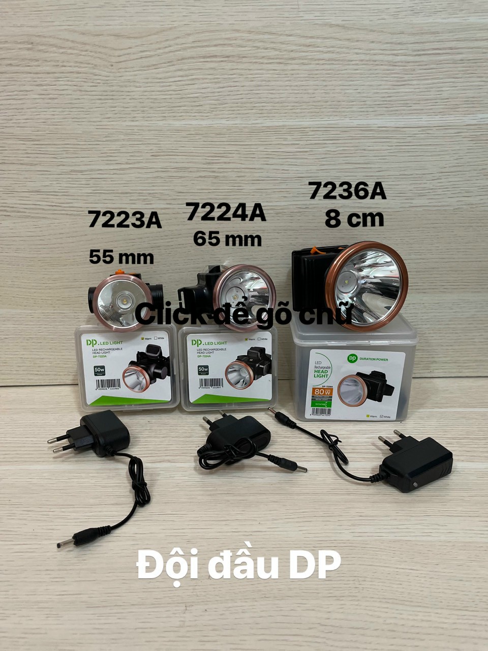 Đèn Đội Đầu Sạc Pin Nhiều Loại