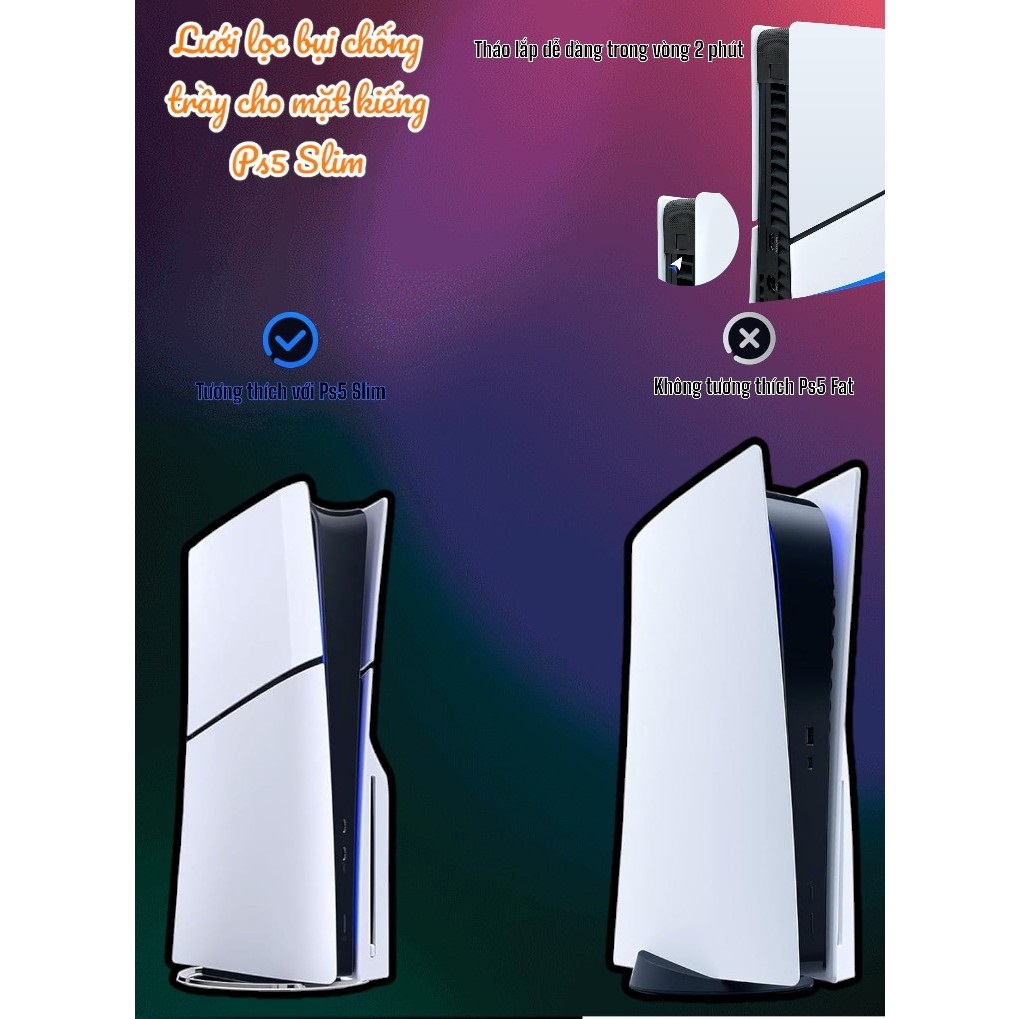 Vỏ Máy Ps5 Fat và Cover Máy Ps5 Slim và Lưới Lọc Bụi Ps5 Fat, Slim và Pro
