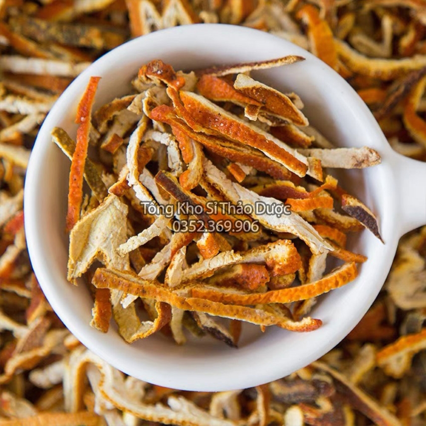 Tran Bi 100g, Dried Tangerine Peel, Fragrant, Beautiful - Wholesale Herbal Warehouse