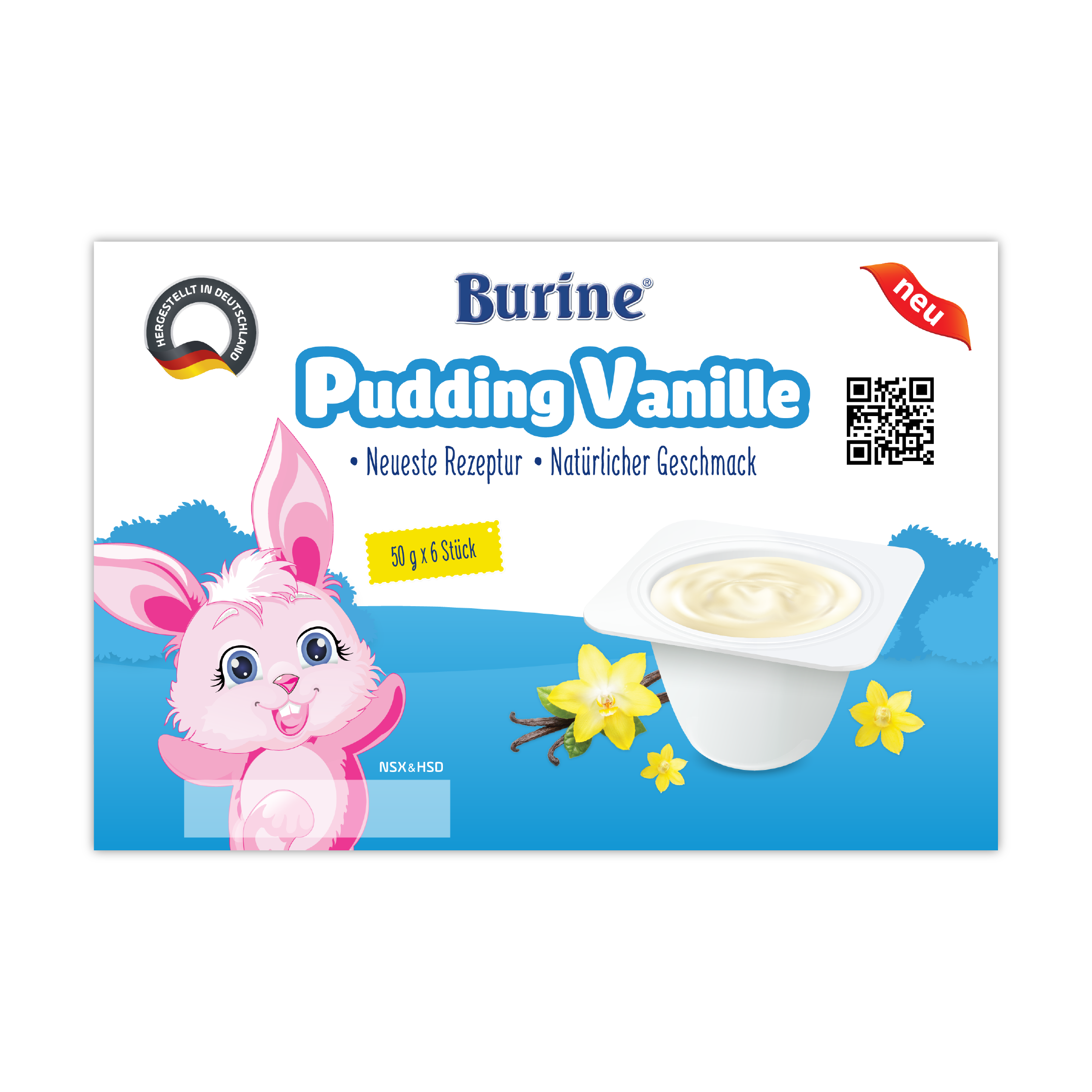 [quà tặng hot] pudding ăn dặm burine dành cho bé từ 6 tháng tuổi - nhập khẩu 100% từ đức - lốc 6 hũ x 50g 8