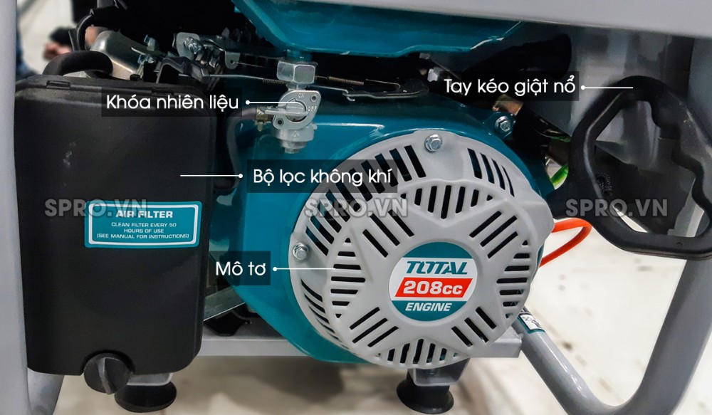 [HCM][Trả góp 0%] MÁY PHÁT ĐIỆN DÙNG XĂNG TP135006E