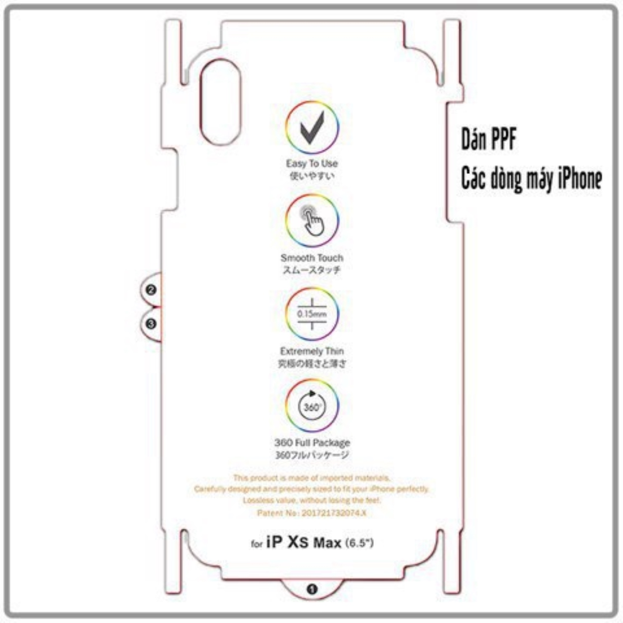 Miếng Dán Cường Lực PPF Mặt Sau Cho Điện Thoại Iphone - Shin Case