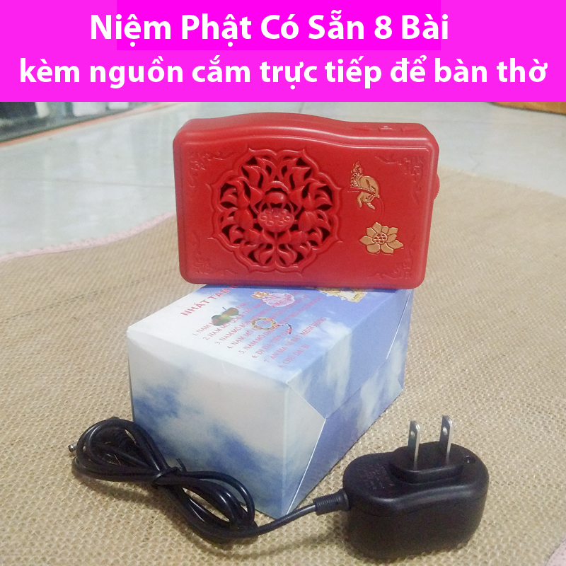 Máy Tụng Kinh Niệm Phật 8 Bài kèm cục nguồn, để bàn thờ tụng cả ngày