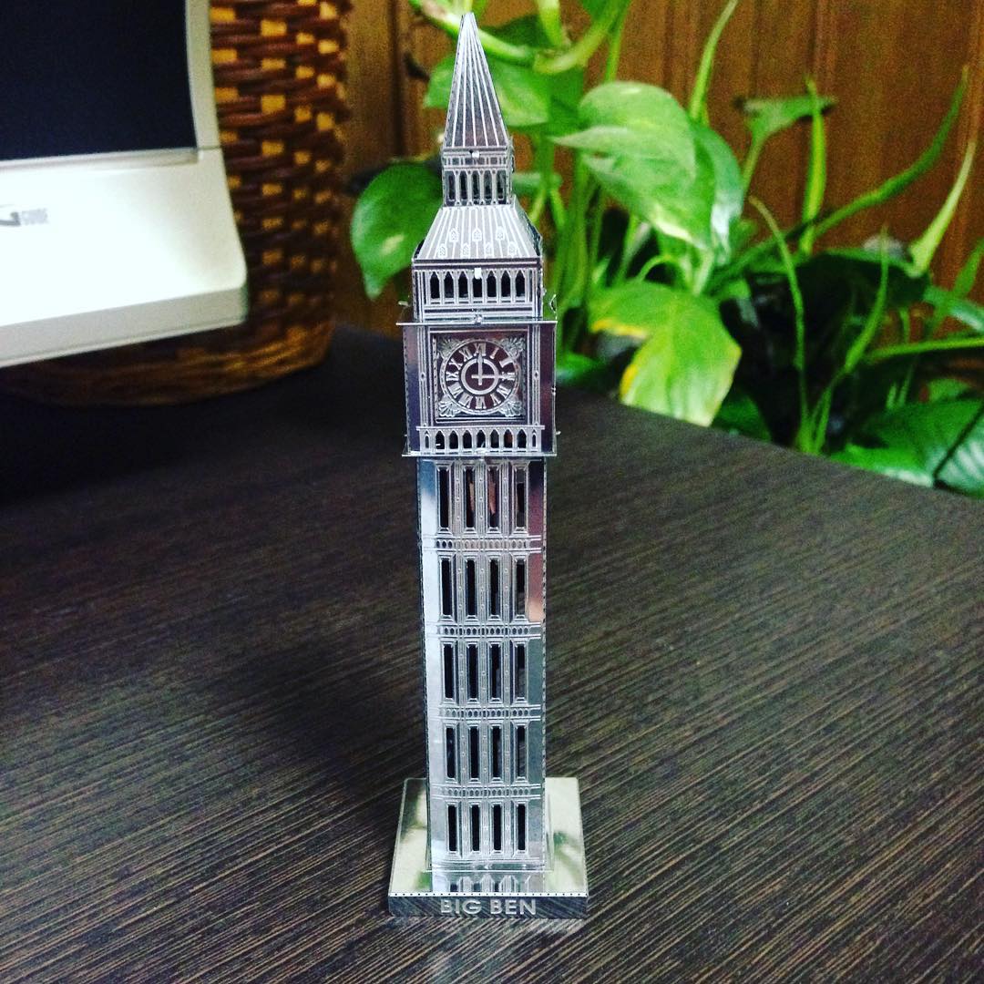 Mô Hình 3D Kim Loại Lắp Ráp Tháp Đồng Hồ Big Ben [Chưa Lắp]