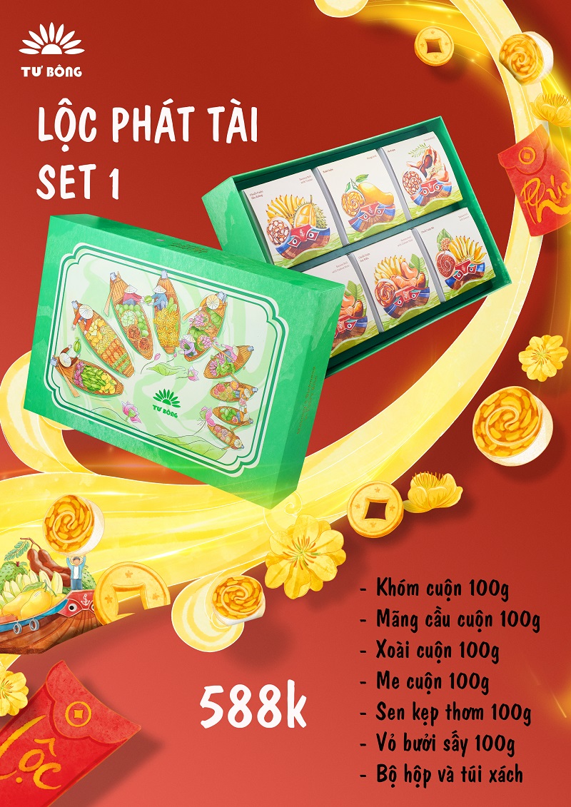 Hộp Quà Tết 6 món - Lộc Phát Tài