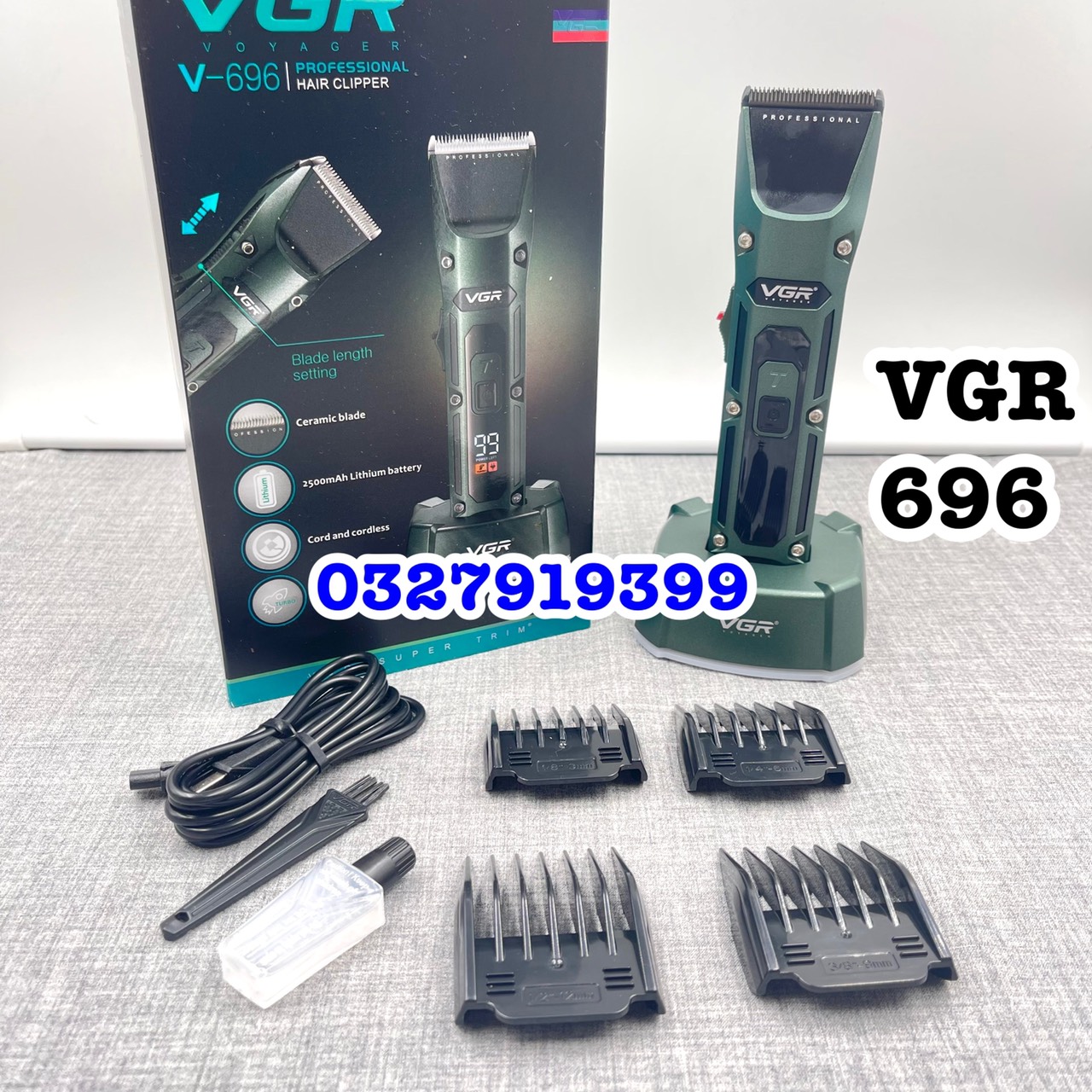 Tông đơ cắt tóc cao cấp VGR 696 có tăng tốc