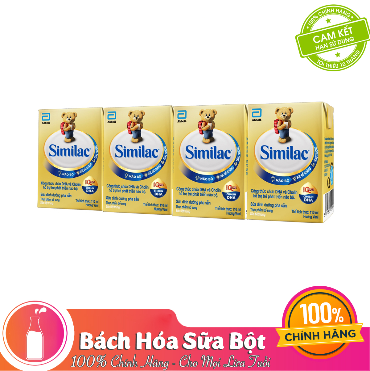 Similac Patch Lốc 4 Hộp Sữa nước Similac Gold Label 110ml - 180ml/hộp (Date 110ml: 16 ...