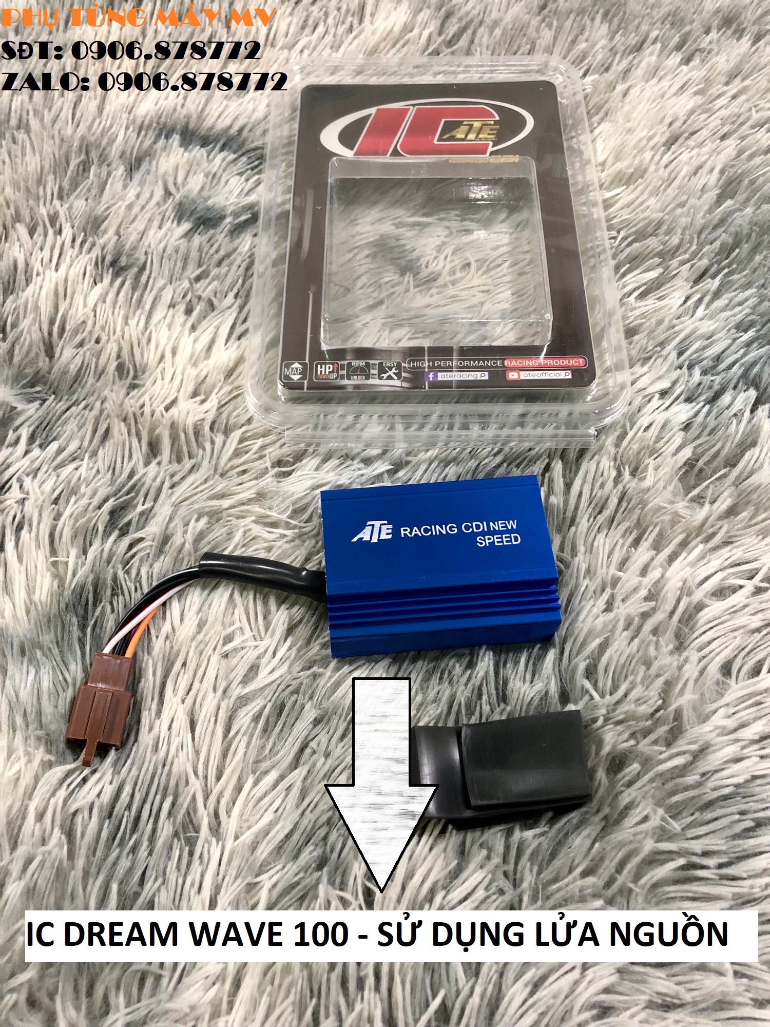 Ic độ ATE mở hết tua máy cho xe Dream Wave