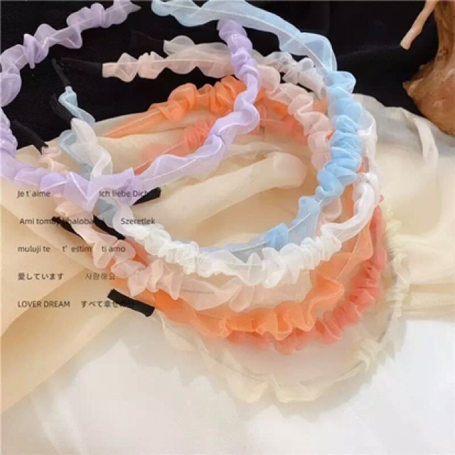 Bờm vải nhún công chúa, bờm vải voan