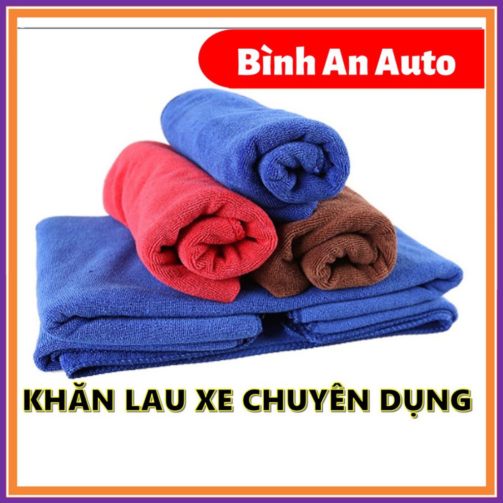 Khăn lau xe ô tô chuyên dụng kính thước lớn 35x75cm - Bình An Auto  - KLT1