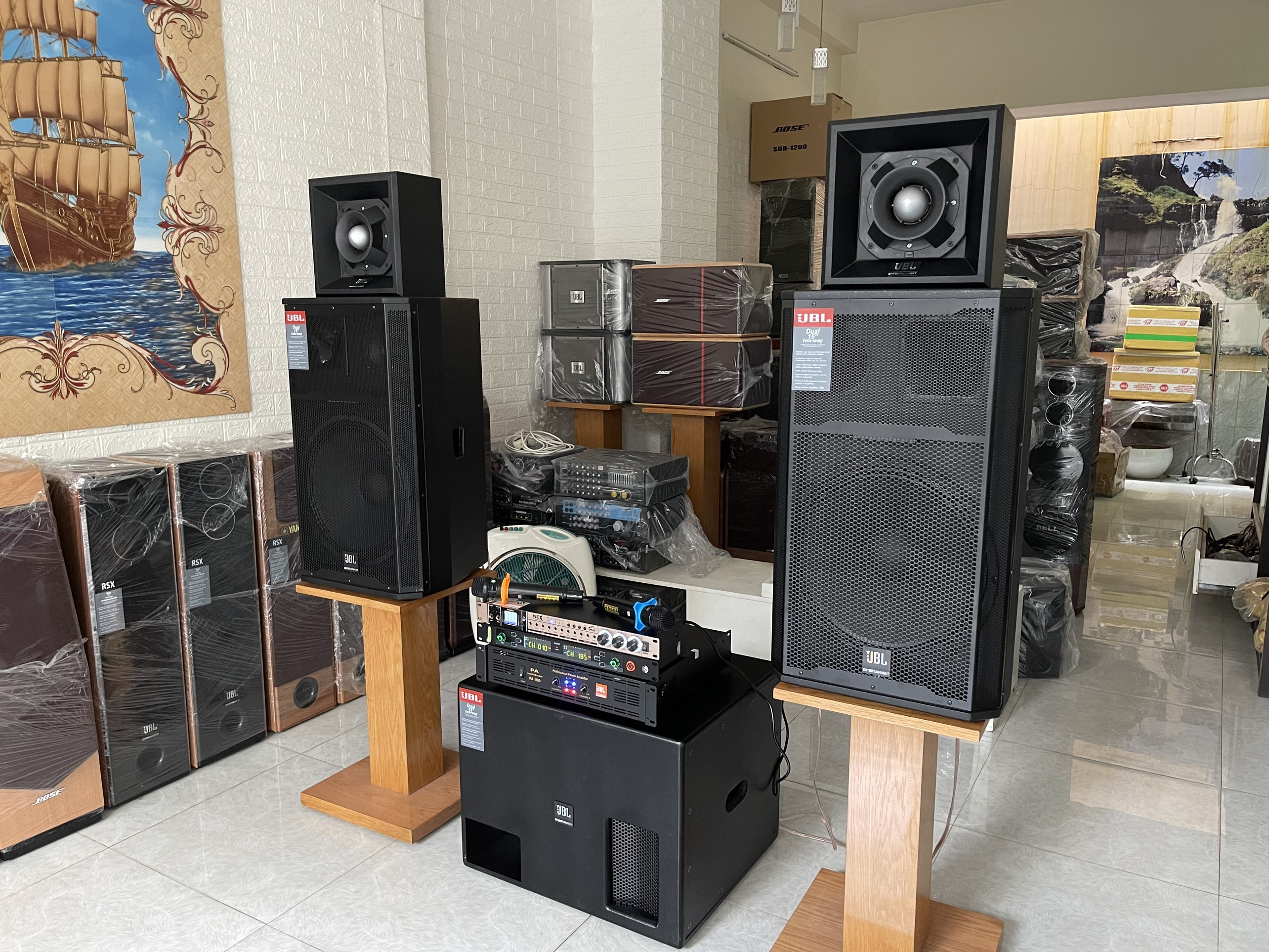 Dàn karaoke và nghe nhạc gia đình KMS - 9100 (cao cấp)