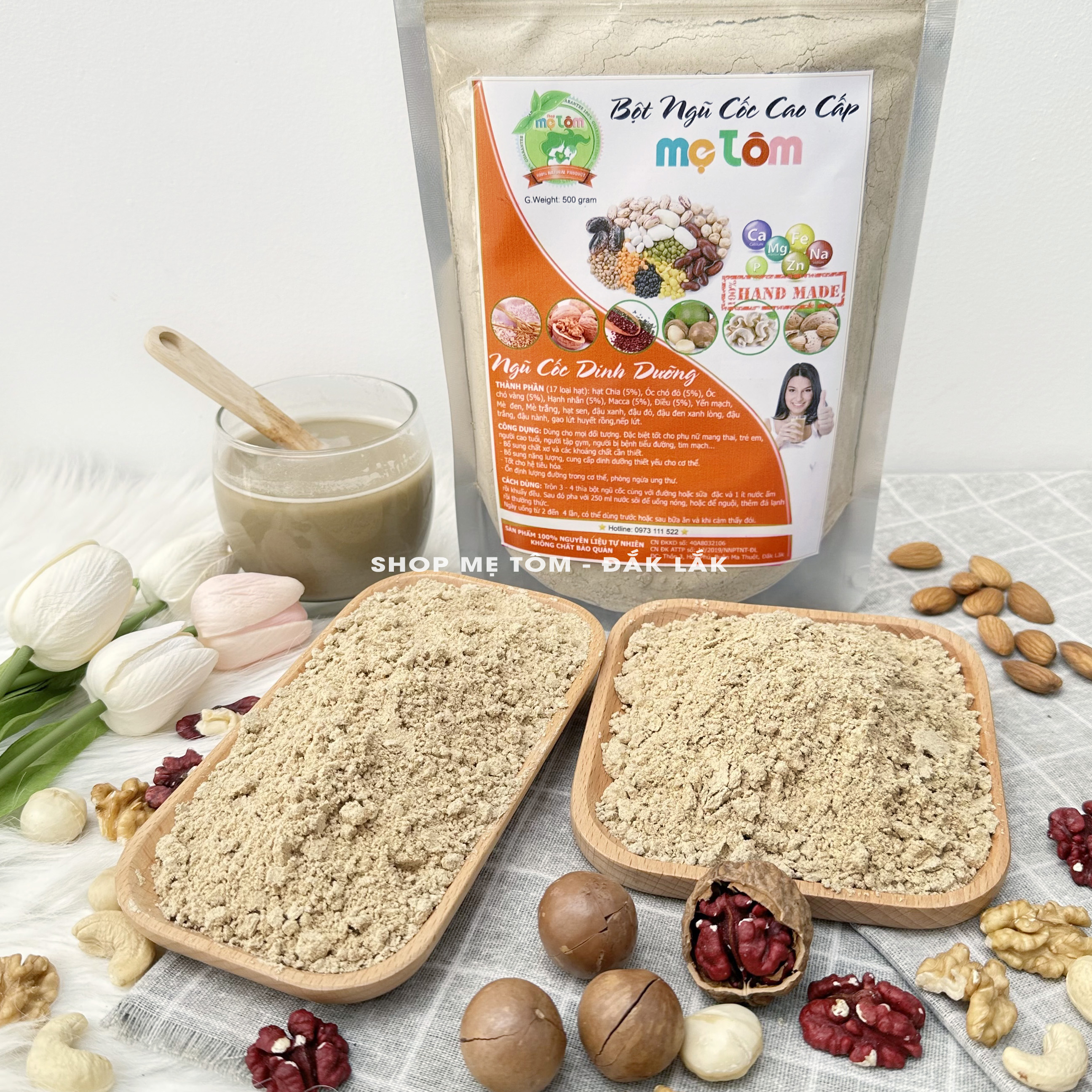 [500Gr] BỘT NGŨ CỐC DINH DƯỠNG CHO MỌI LỨA TUỔI (TRẺ EM, BÀ BẦU, NGƯỜI LỚN, NGƯỜI CAO TUỔI) vothithu90