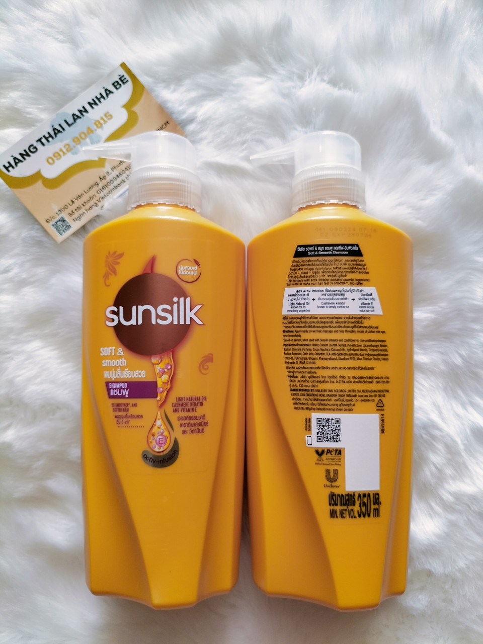 [HCM]DẦU GỘI SUNSILK THÁI LAN 350ml - (Sunsilk Thái lan Màu vàng)