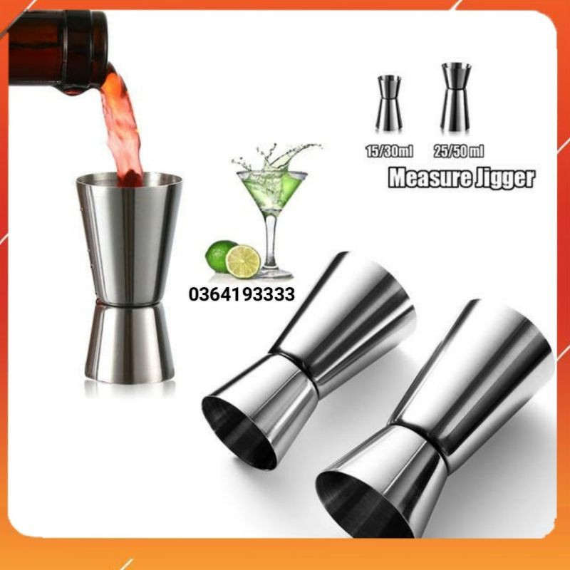 Ly đong 2 đầu inox Zigger 2 đầu inox