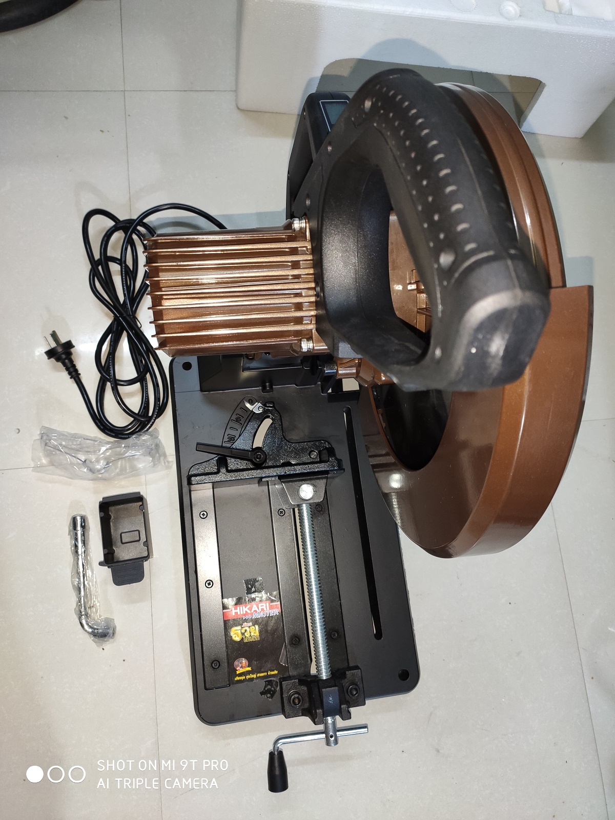 [Trả góp 0%]Máy cắt kim loại lưỡi hợp kim Hikari HK 966D lưỡi 355mm động cơ từ 700-1300 vòng phút 3500W  dây đồng chịu nhiệt độ.