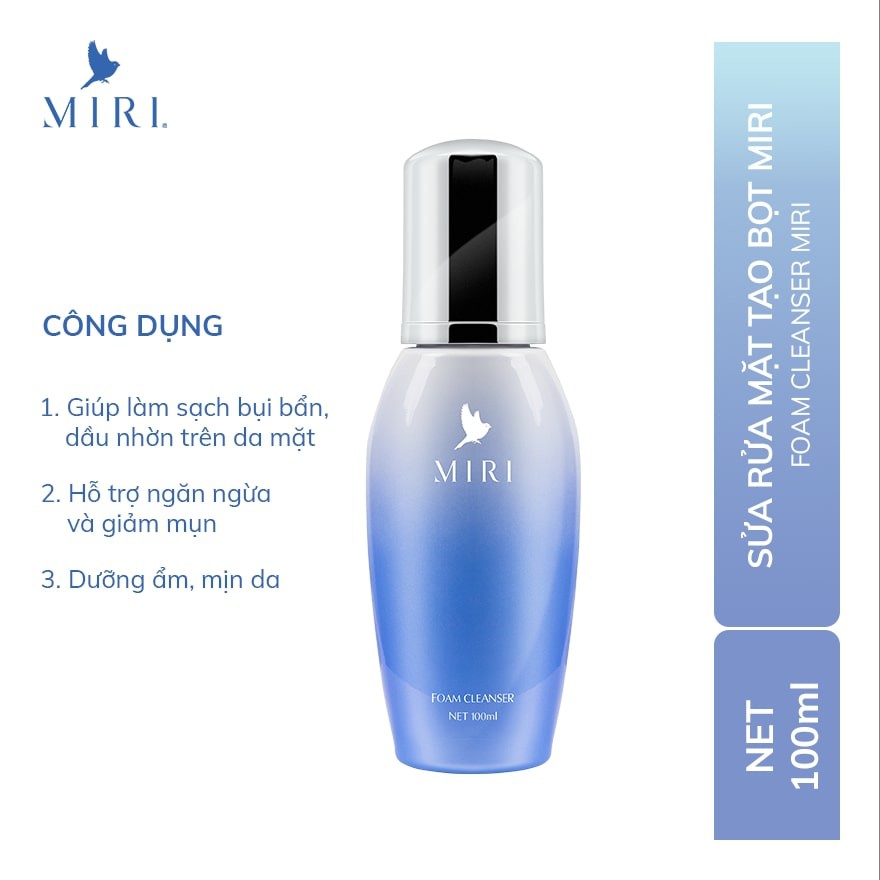Sữa rửa mặt tạo bọt MIRI Foam Cleanser 100ml