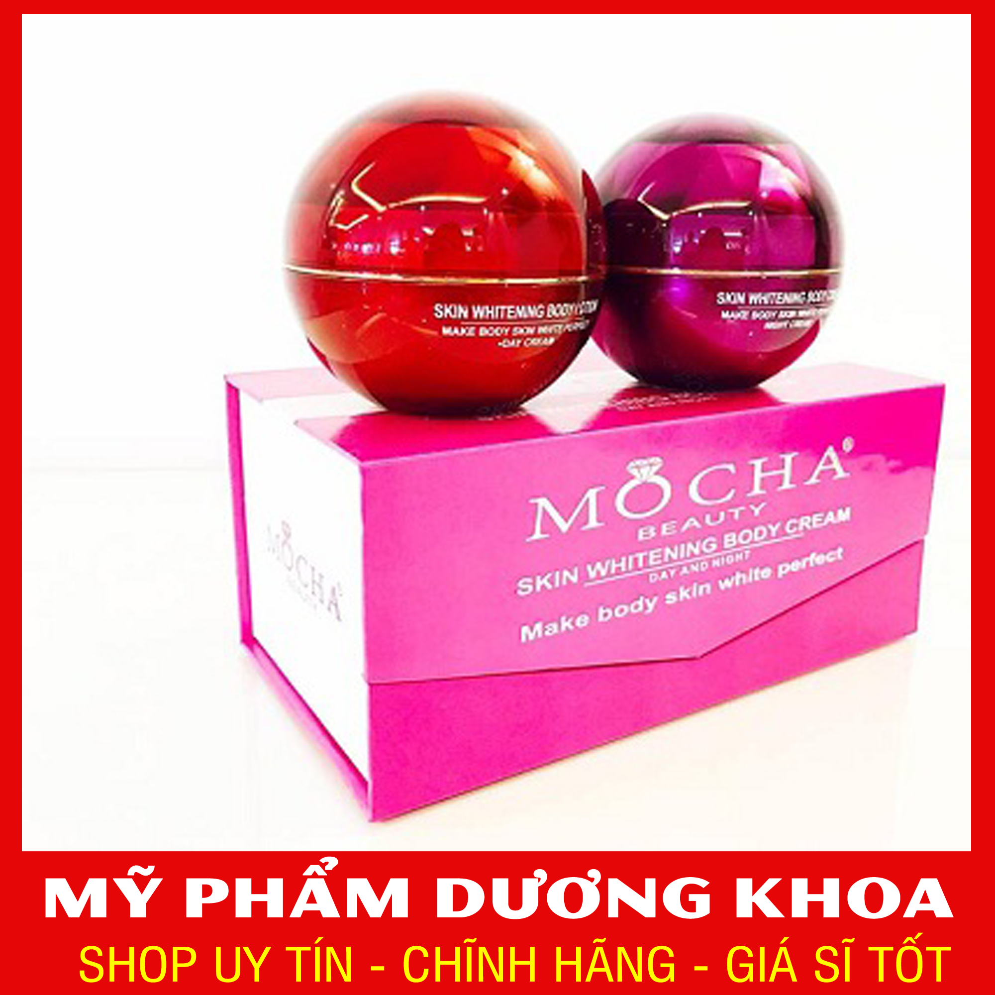 [HCM]KEM BODY BẠCH SỨ MOCHA - COMBO KEM NGÀY & ĐÊM