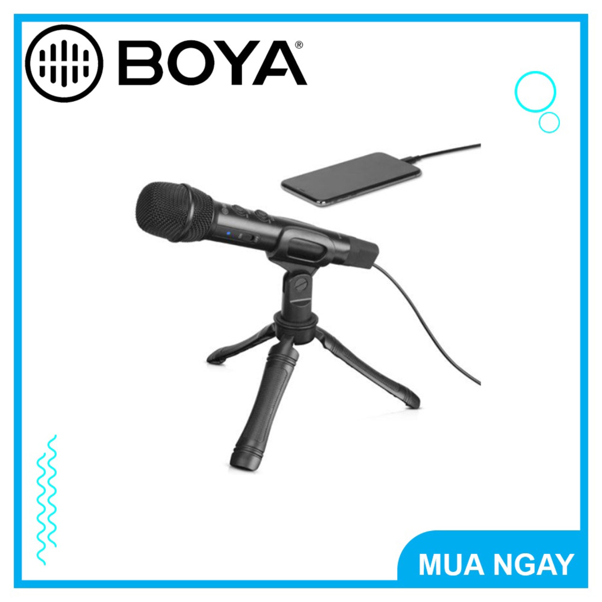 Micro cầm tay BOYA BY-HM2 dành cho các thiết bị di động (FB458)