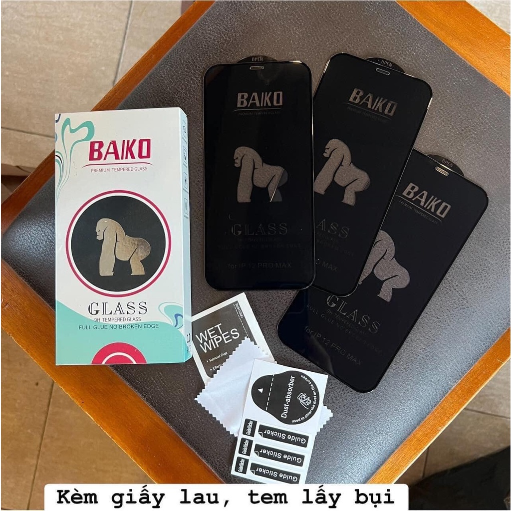 Kính cường lực Xiaomi Baiko Full dòng Note 11 Pro Note 10 Pro Note 9s Note 8 Pro Note 7 Pro Full màn
