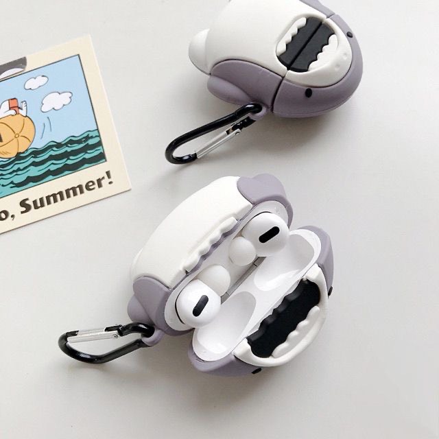 Case airpods pro cá mập trắng siêu ngầu 1054CACM
