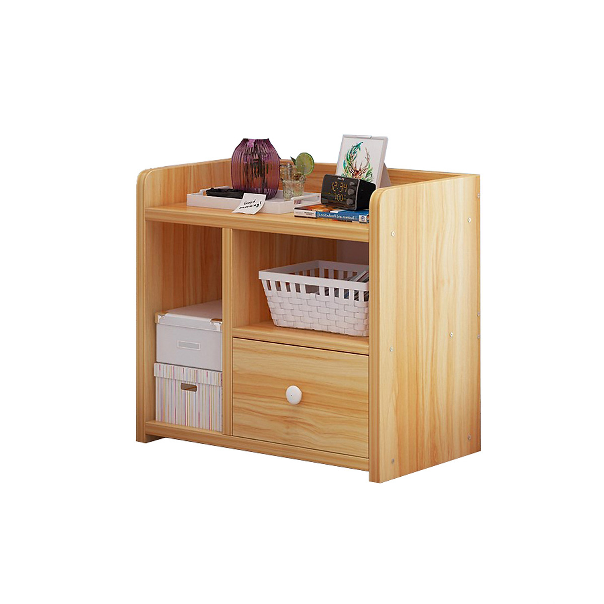 Tủ gỗ để đầu giường chất liệu gỗ mdf