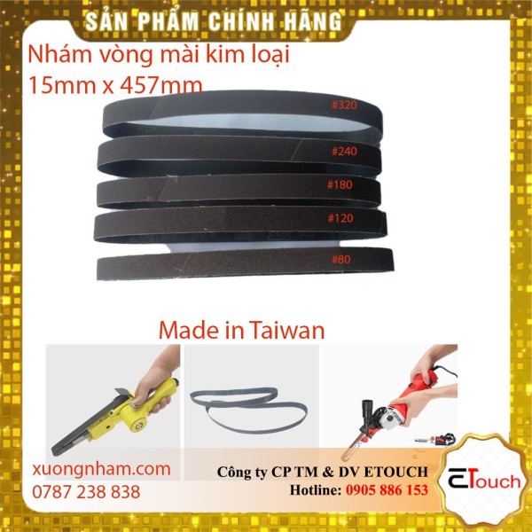 Bảng giá COMBO 10 Vòng Nhám - Nhám Vòng 15mm x 457mm Mài Kim Loại Vải X632 Đài Loan