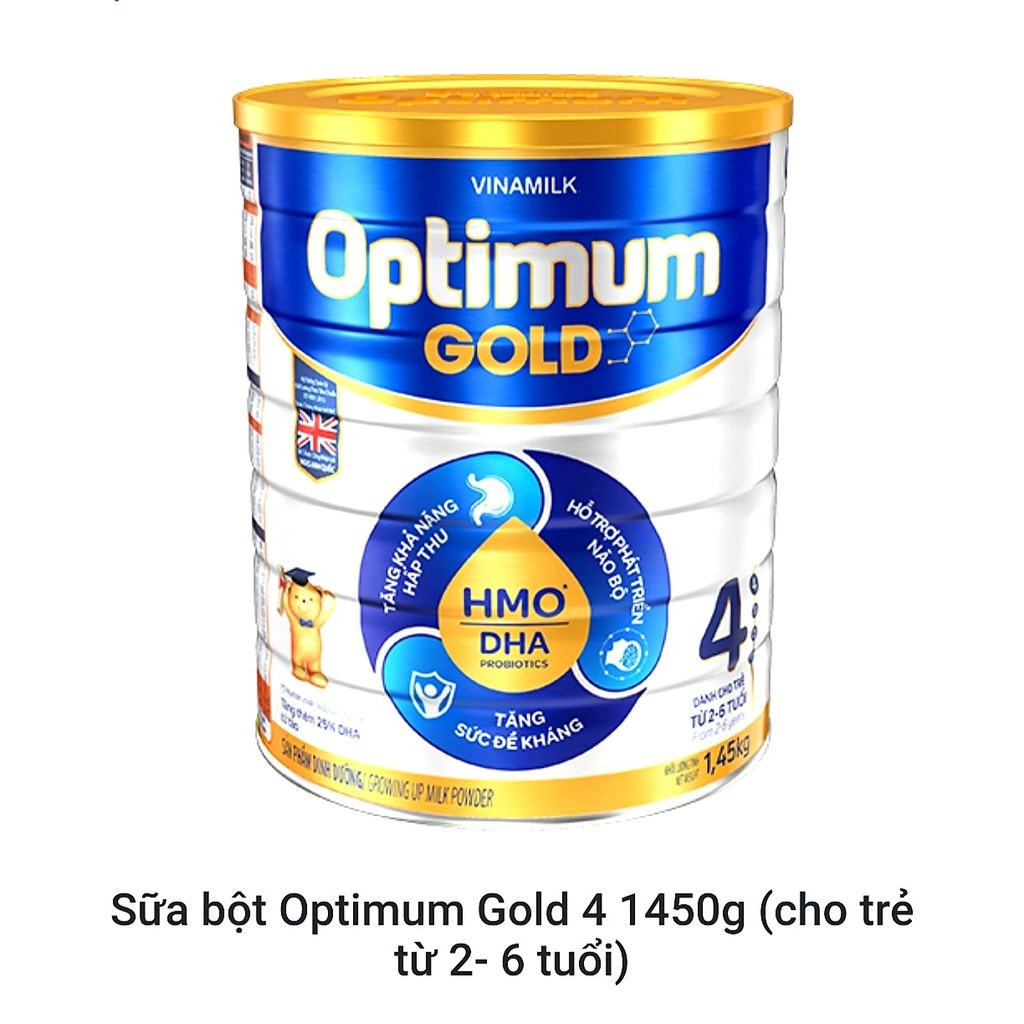 Sữa bột Vinamilk optimum gold số 4 1450G 1.45kg