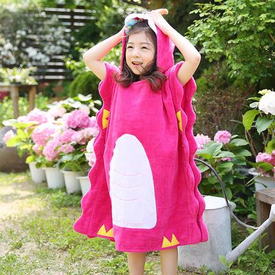 Mẫu Mới Ngọc Nữ Unicorn 100% Cotton Áo Choàng Tắm Hoạt Hình Tạo Hình Liền Mũ Hút Nước Khăn Tắm Của Phụ Nữ, Trẻ Em, Măng Tô Chống Lạnh