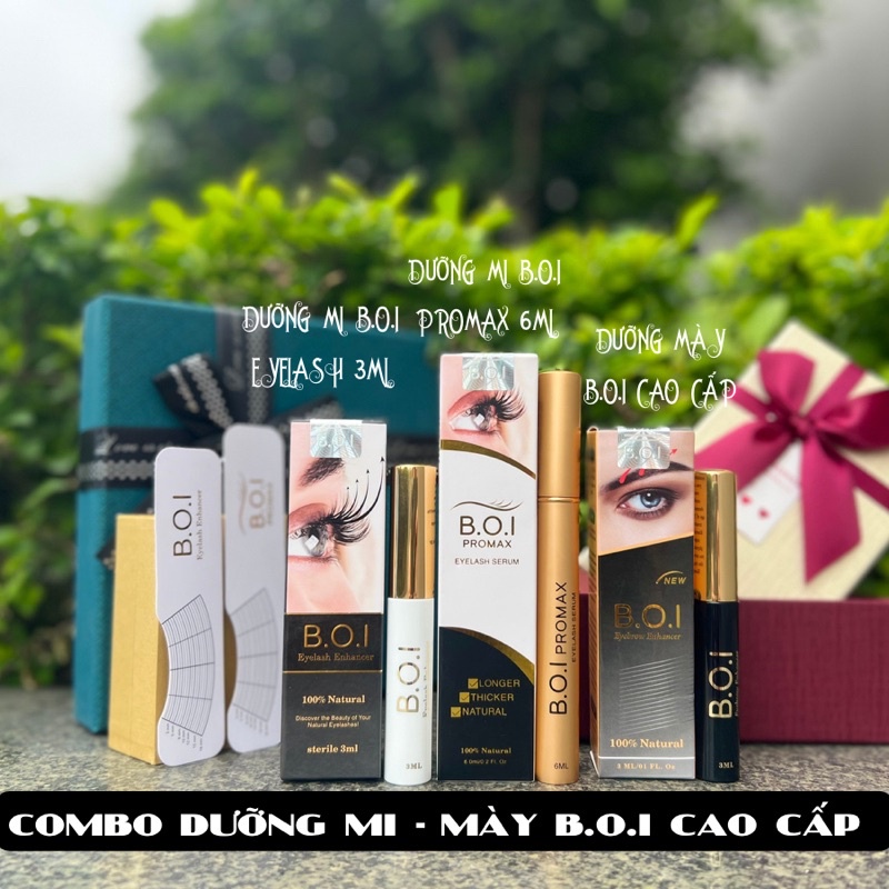 Combo dưỡng mi mày B.O.I cao cấp