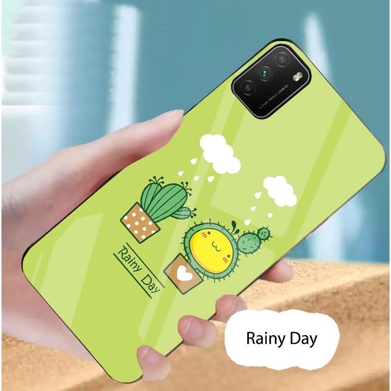 Ốp lưng poco m3 mặt kính gương bóng