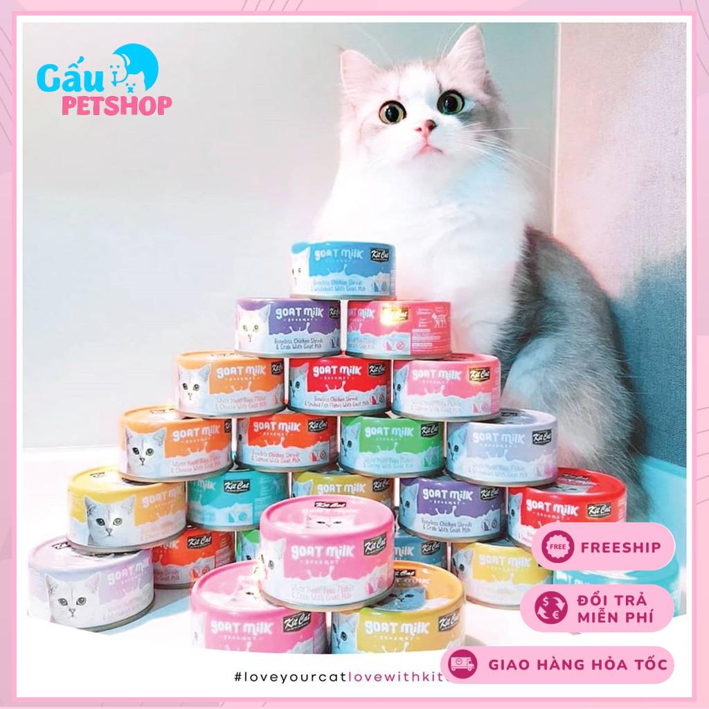 Pate sữa dê KitCat cho mèo lon 70g