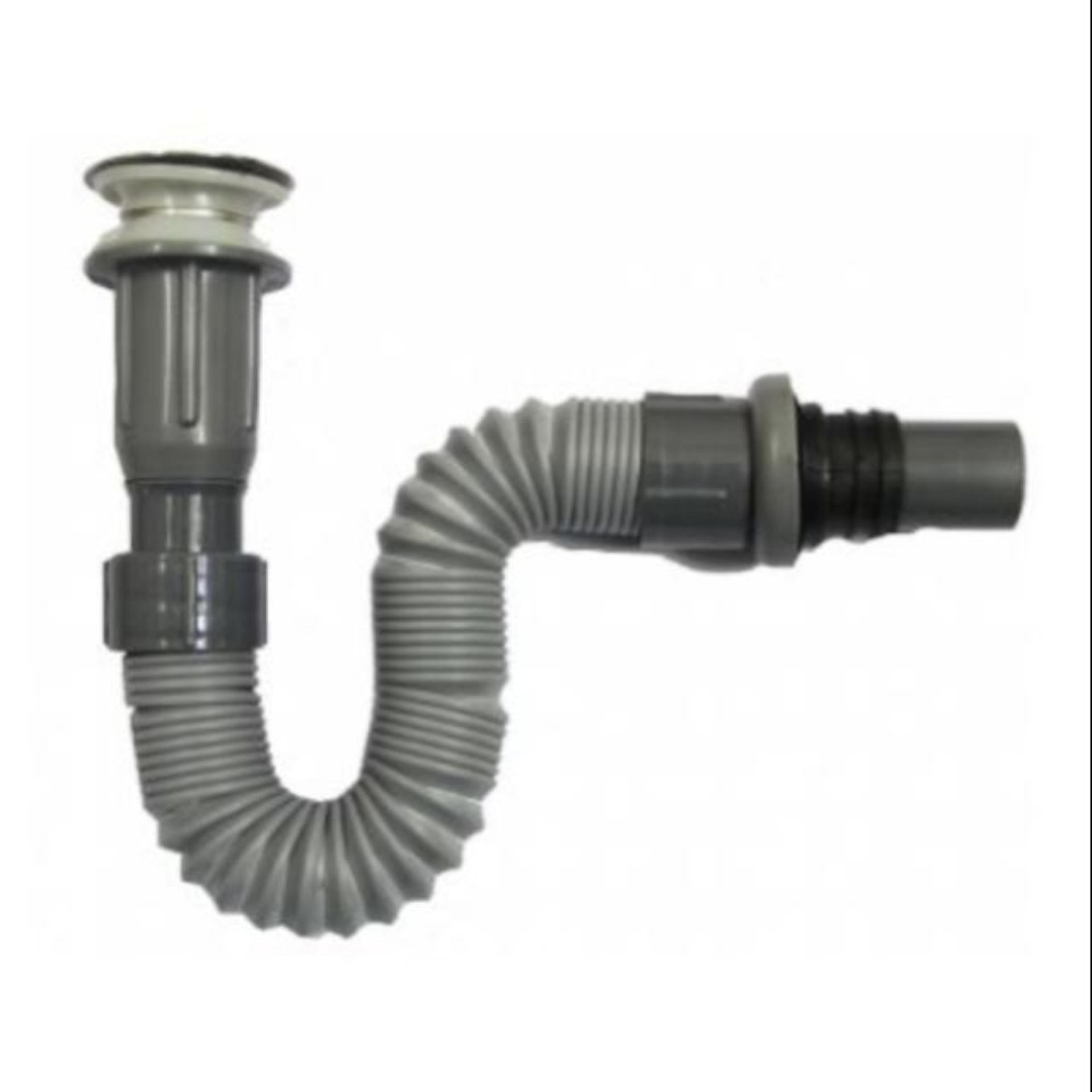 [HCM] Bộ xả lavabo ruột gà nhấn xám