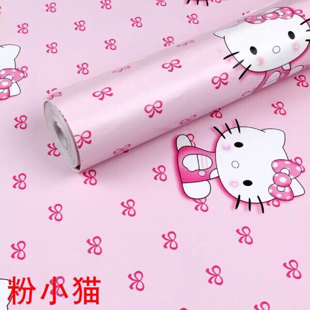 Cuộn 10 Mét Giấy Dán Tường Khổ 45cm Có Keo KS017 - Kitty