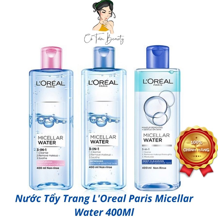Nước Tẩy Trang L'Oreal Paris Micellar Water 400Ml