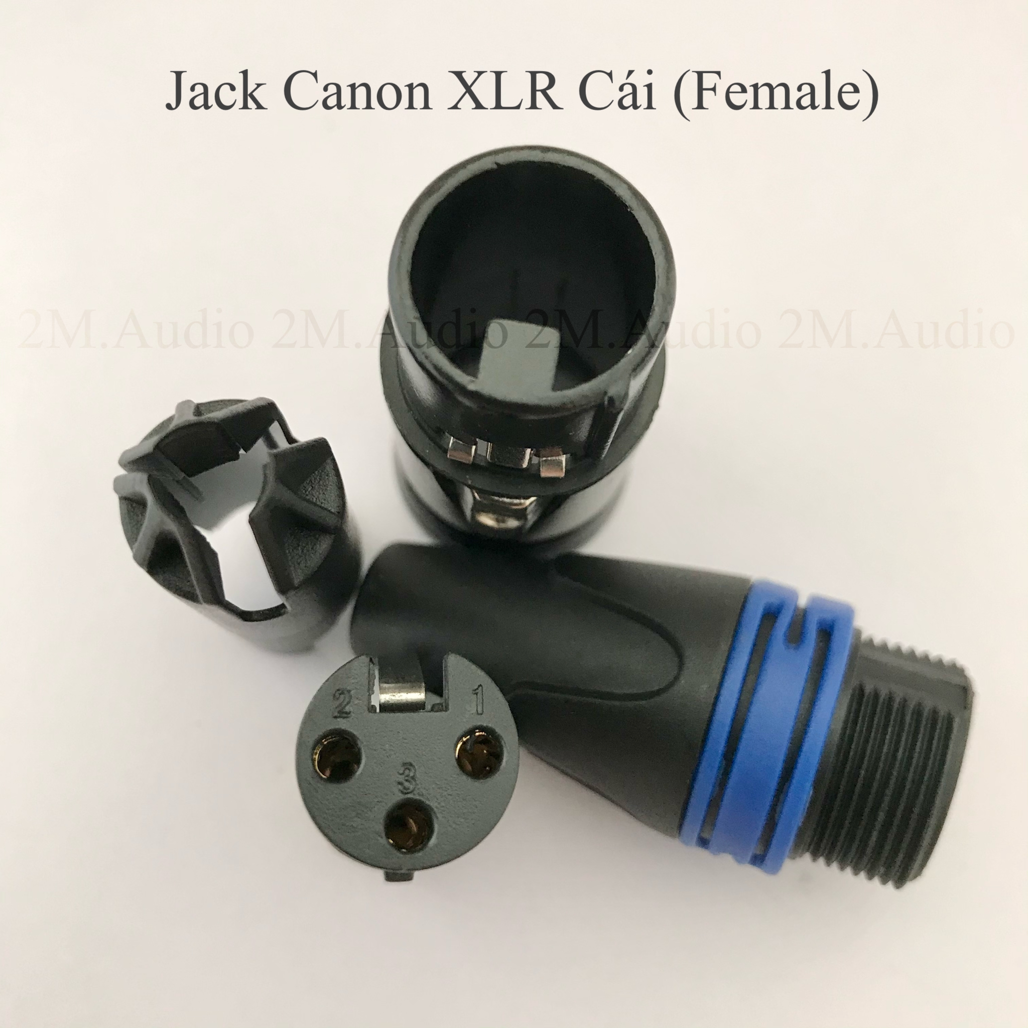 Jack canon yonglun chân đồng viền xanh đực - cái hàng loại 1, hàn dây.