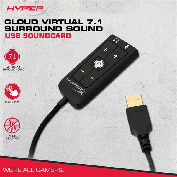 [LIKENEW - BH6T] Soundcard âm thanh giả lập 7.1 HyperX Cloud II - QMTECHSTORE